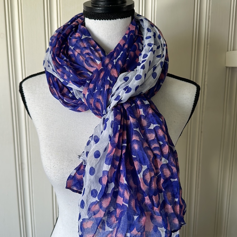 Reversible Scarf Purple/Pink/White
